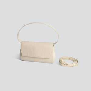 Ikon Clutch - soft croco bleached sand