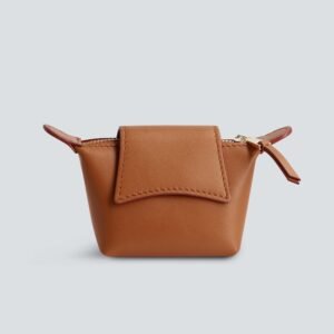 Arch Coin Purse - cognac
